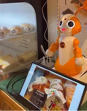 ロボット店頭での様子